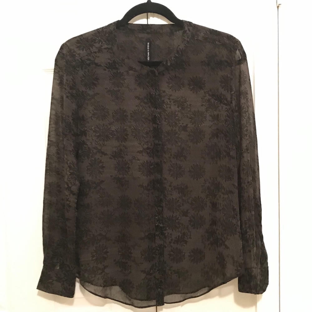 Semi-Sheer Blouse